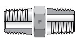 ADAP RECTO 1/2" NPT X 3/4" NPT CARBON