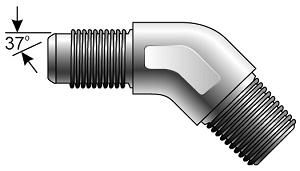 ADAP 45 1/4 JIC 37 X 1/4 NPT CARBON