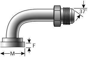 ADAPTADOR BRIDA JIC 90 C61 1P X 1JIC